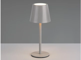 Nabíjacia LED stolná lampička Diaz, šedá