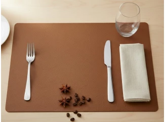 Prestieranie 45x30 cm, vzhľad kože, koňak