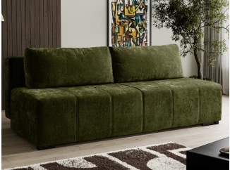 Rozkladacia pohovka Zora, fľaškovo zelená látka