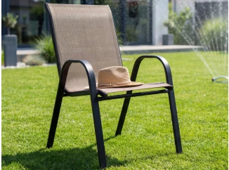 Záhradná stolička Nadja, hnedá