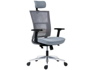Kancelárske kreslo Next, šedé