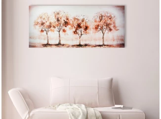 Obraz na plátne Stromy v rade, 150x50 cm