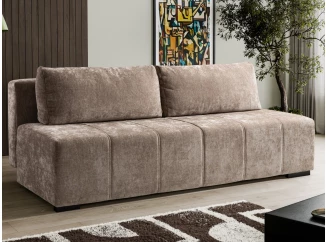 Rozkladacia pohovka Zora, svetlo hnedá látka