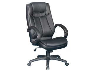 Kancelárske kreslo Stuart, čierna ekokoža