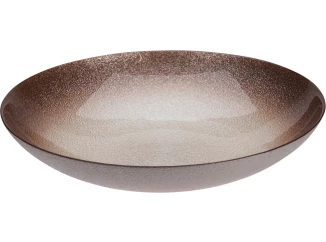 Miska 30 cm, hnedá/krémová