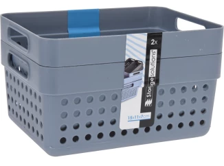 Úložný kôš (2 ks) 1,25 l, rôzne farby