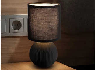 Stolná lampa Sylas, čierna