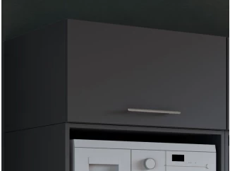 Skriňový nádstavec Mr. Sauber 68 cm, antracitová