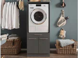 Úložná skrinka pod práčku Mr. Sauber, antracitová