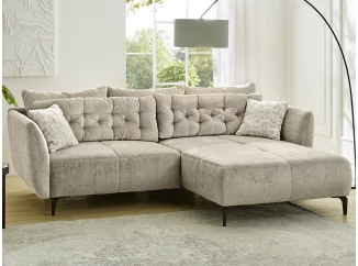 Rohová sedacia súprava Salo, béžová látka