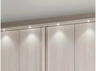 Set 4 ks bodové osvetlenie pre hornú lištu skriňového premostenia Luxor