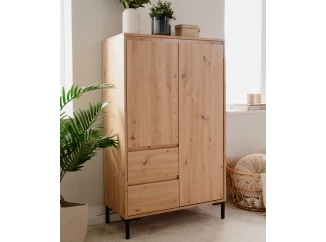 Vysoká úložná skrinka Korsika, dub artisan