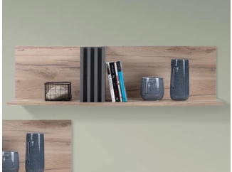 Nástenná polica Almo, 110 cm, dub estana/antracit
