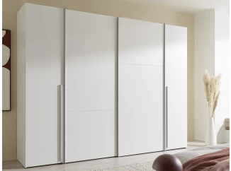 Šatníková skriňa Maturs, 267 cm, biela