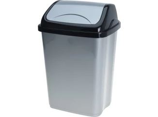 Odpadkový kôš 5 l, čierno-sivý