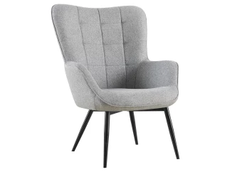 Kreslo Hannah, svetlo šedá tkanina