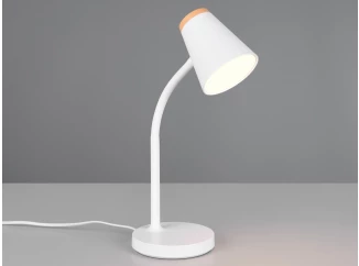 Stolová LED lampa Pongo, biela