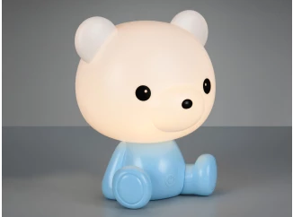 Detská stolná lampička Cutie, modrý medvedík