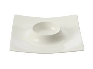 Tanierik na vajcia Motion 11,5 cm, biely
