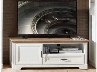 TV skrinka Jasmin, bielená pínia/dub