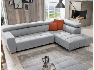 Rohová sedačka 7589, svetlo šedá, pravý roh, bez výsuvnej funkcie
