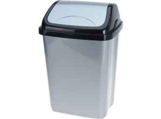 Odpadkový kôš 10 l, černo-šedý