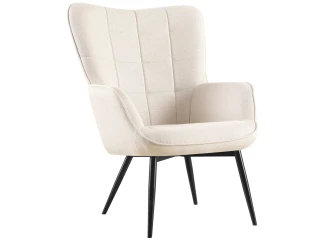 Kreslo Hannah, svetlo béžová tkanina