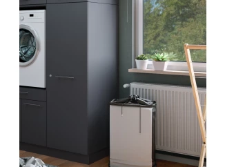 Viacúčelová skriňa s policami Mr. Sauber, antracitová