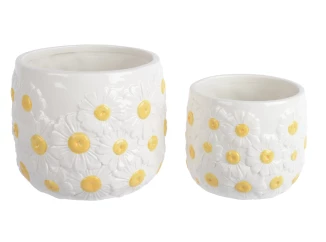 Obal na kvetináč (2 ks) Harmanček