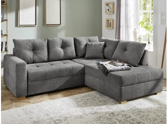 Rohová sedacia  súprava Heidelberg, šedá látka