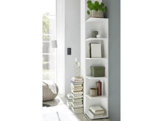 Rohový regál Corner Light, biely