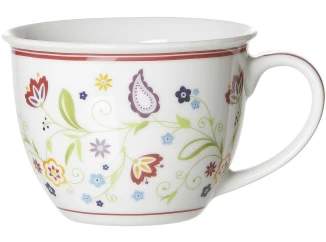 Hrnček Jumbo Shanti Doppio 350 ml, farebné kvety