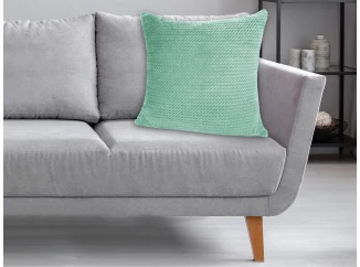 Dekoračný vankúš ZigZag 60x60 cm, mätová zelená