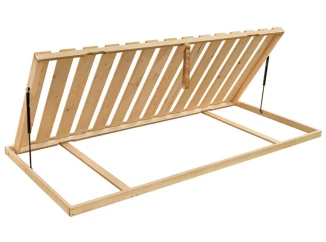 Laťkový rošt v ráme s bočným výklopom Natural SM 90x200, 14 lát, pevný