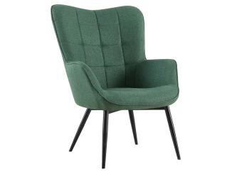 Kreslo Hannah, zelená tkanina