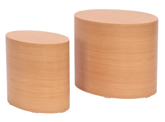 Sada oválnych stolíkov Alvo, buk, 2 ks