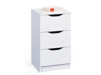 Komoda so 3 zásuvkami Westphalen, biela
