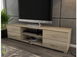 Široký TV stolík Oskar TV, dub sonoma, šírka 180 cm
