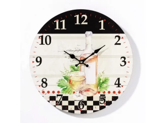 Nástenné hodiny Víno,  33 cm