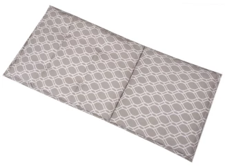 Záhradný polster Sunday 50x118 cm, vlnky, šedý