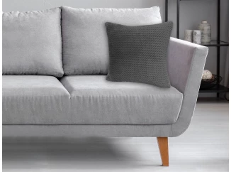 Dekoračný vankúš ZigZag 45x45 cm, antracit