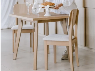 Štvorcový jedálenský stôl Norveg 80x80 cm, dub sonoma