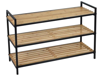 Botník s 3 policami Fargo, bambus