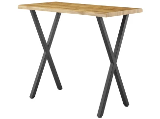 Barový stôl v zaoblenom tvare Mikkel 120x60 cm, divoký dub