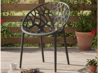 Jedálenská stolička Puro, antracitová