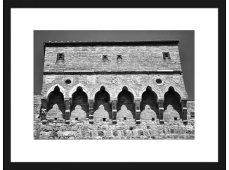 Rámovaný obraz Porta San Giovanni, čiernobiely
