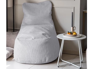 Sedací vak Modus, svetlo šedá štrukturovaná látka