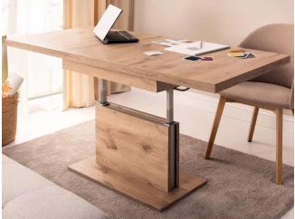 Rozkladací konferenčný stolík s nastavením výšky Cortado 110-150 cm, dub artisan