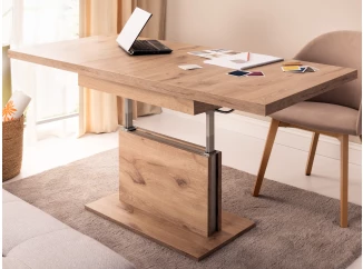 Rozkladací konferenčný stolík s nastavením výšky Cortado 110-150 cm, dub artisan