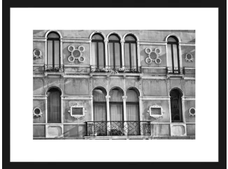 Rámovaný obraz Architektúra, čiernobiely